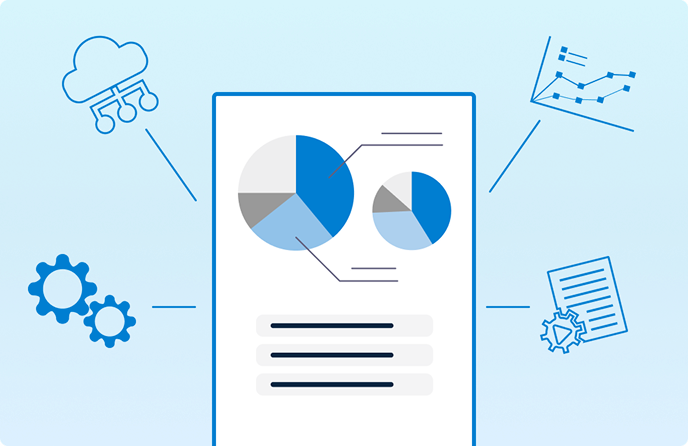必要な情報を集めて整理するイメージ